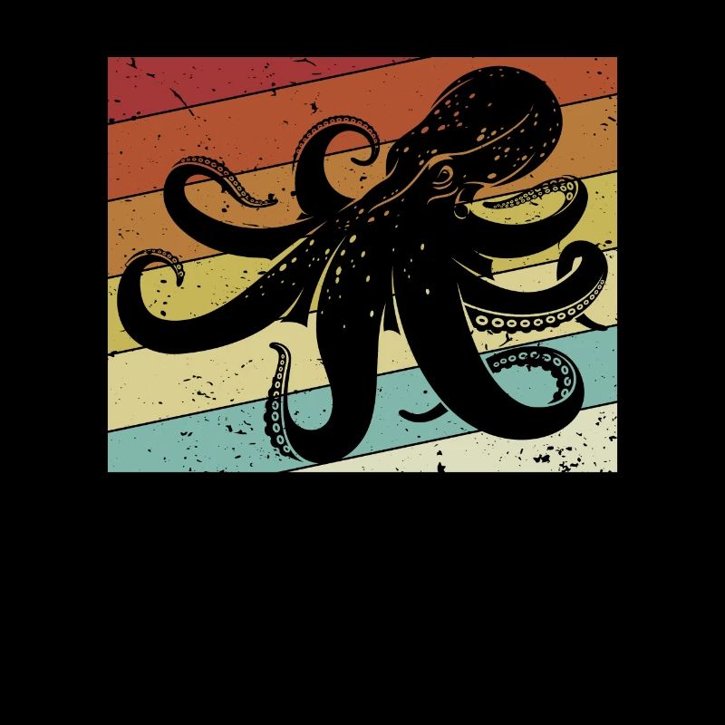 Retro Cephalopoda Octopodes Octopoda Lover Octopus