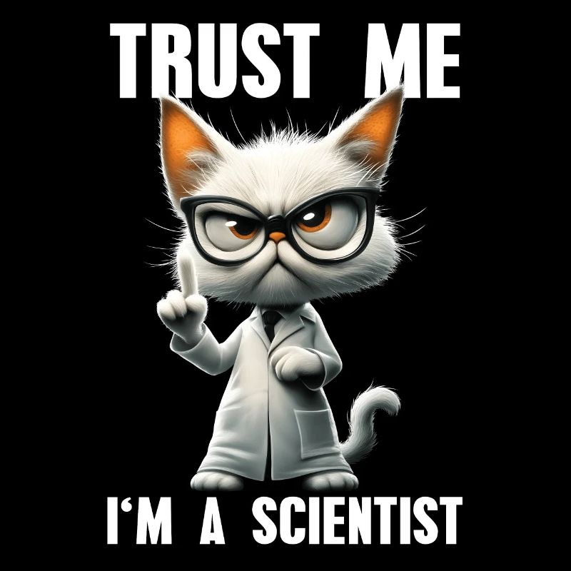 Trust Me I'm A Scientist Meme Katze Wissenschaft