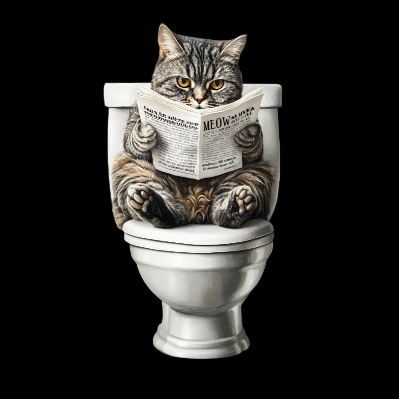 Drôle de chat chat propriétaire de chat Loo Cat Pet