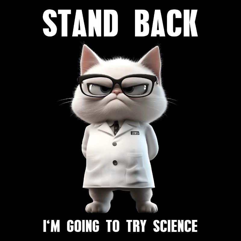 Je vais essayer Science Meme Science Cat