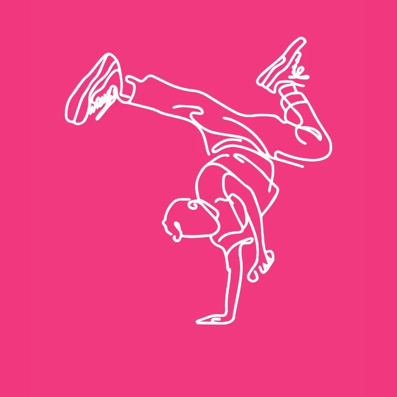Breakdance Junge Zeichnung