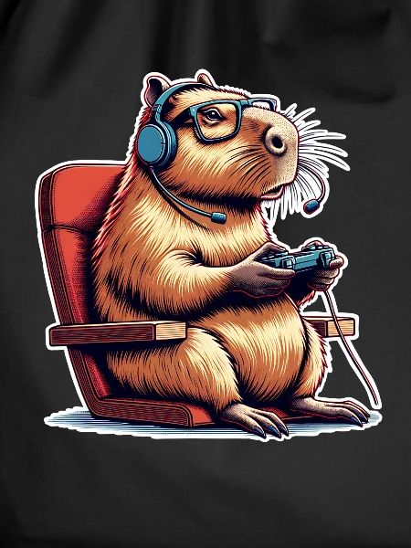 Capybara Gaming Nerd