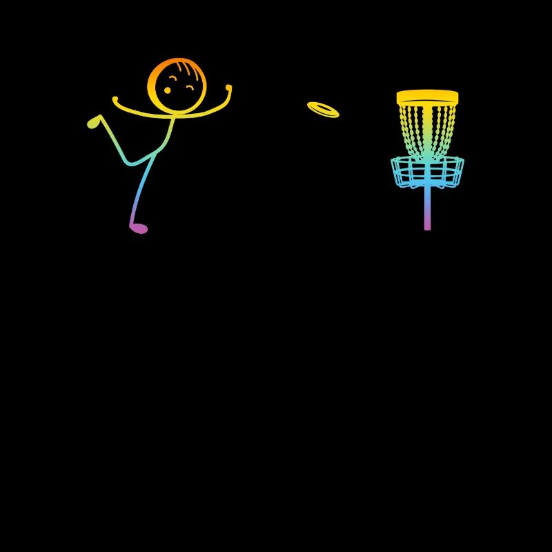Disc Golfing Funny Disc Golf Stick Figure