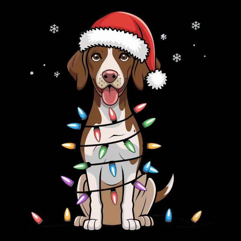 German Shorthaired Pointer Christmas Lights Xmas