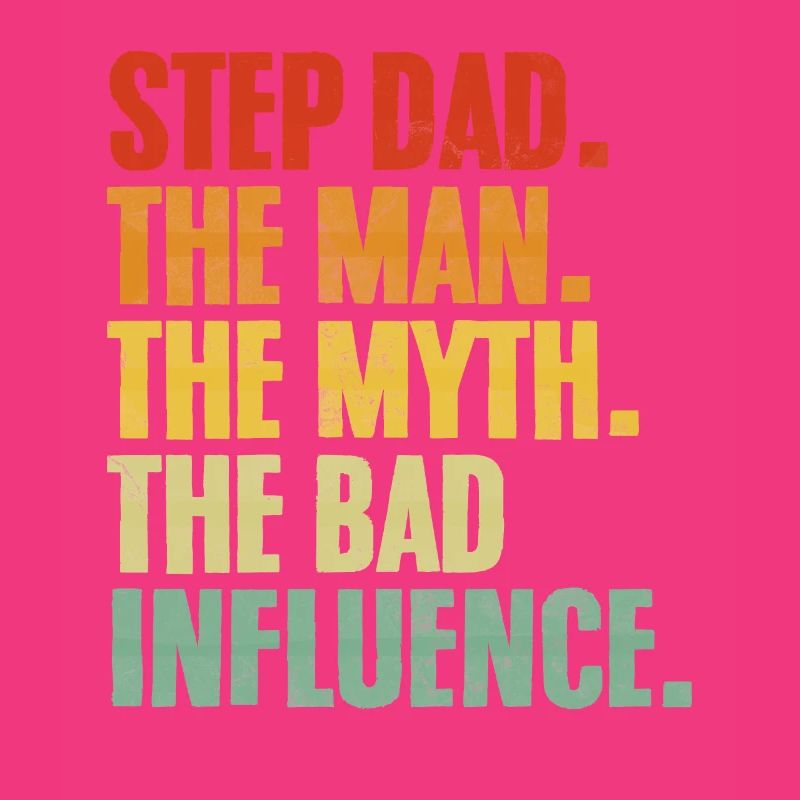 Step Dad The Man The Myth Retro Stepdad Other