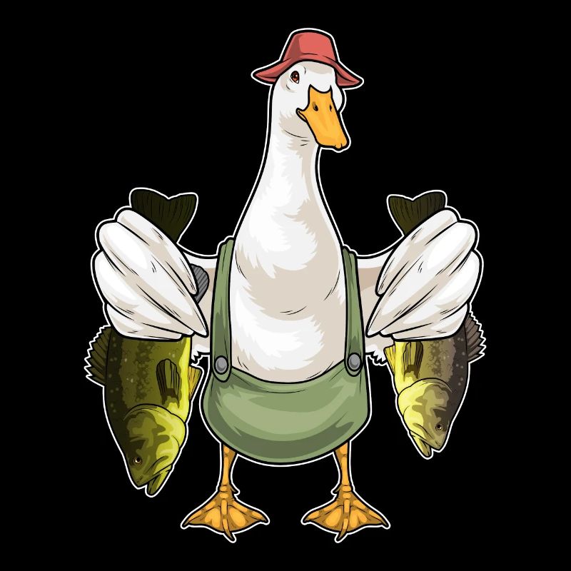Pêche au canard pêcheur