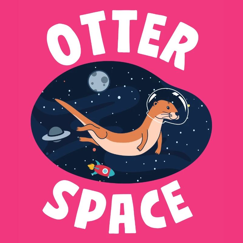 Otter Pun Astronaute des sciences de l’espace