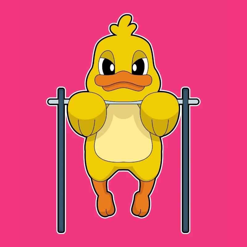 Duck Bodybuilder Pull-ups Bodybuilding