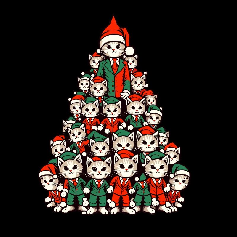 Christmas Christmas Tree Cats