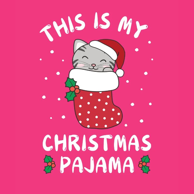 C’est mon pyjama de Noël, doux chat