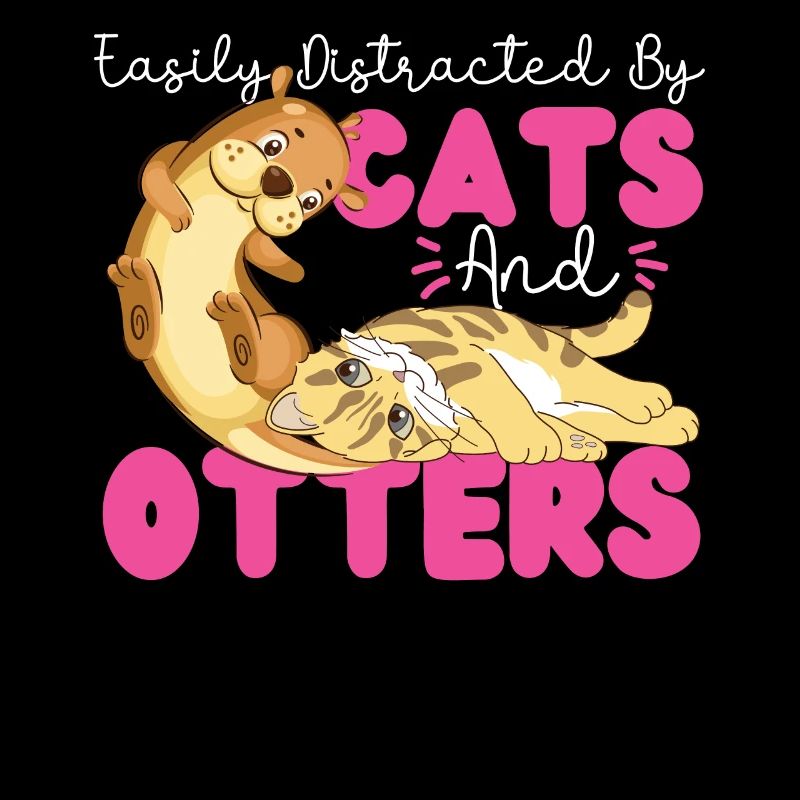 Otter Cat Easily Distracted By