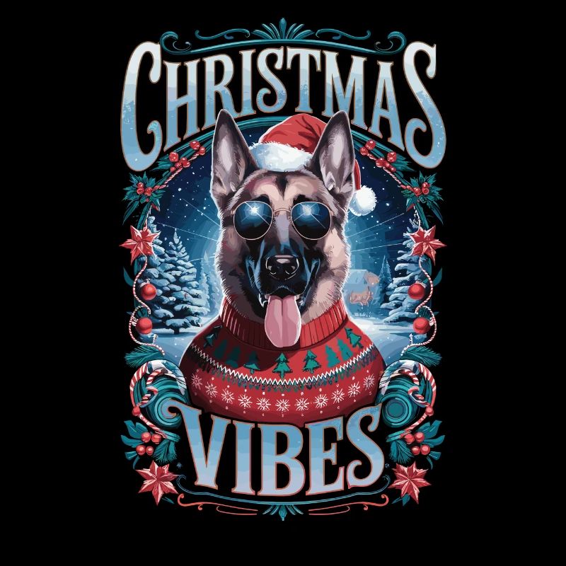 German Shepherd Christmas Vibes