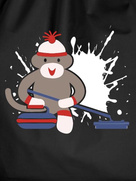 Sock Monkey Curling