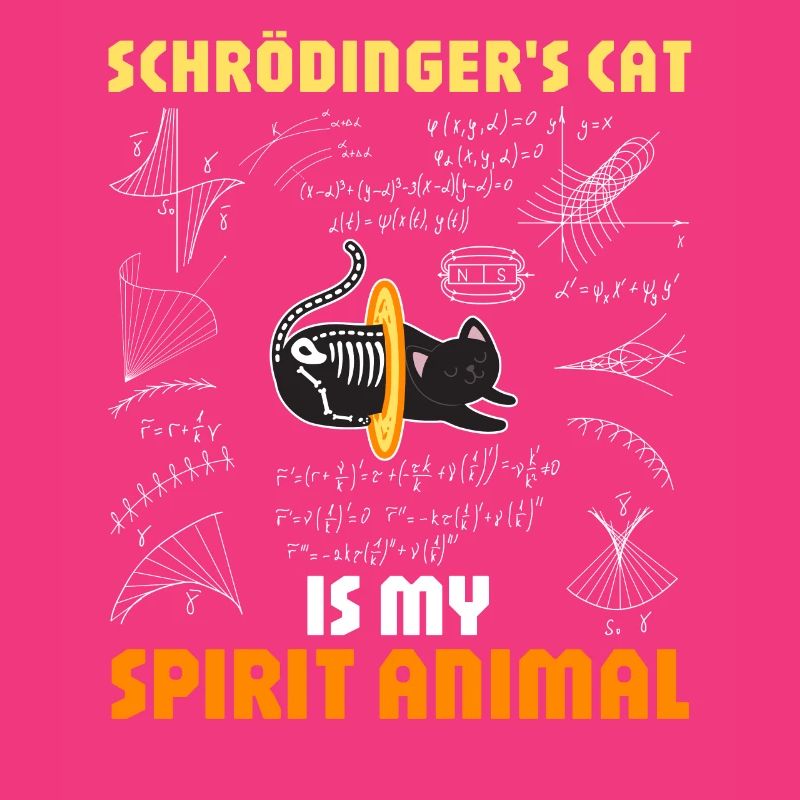 Physics Quantum Nerd Dead + Alive Schrödingers