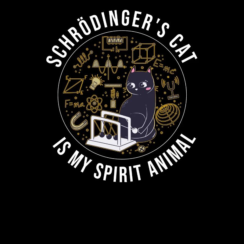 Physique Quantum Nerd Dead + Alive Schrödingers