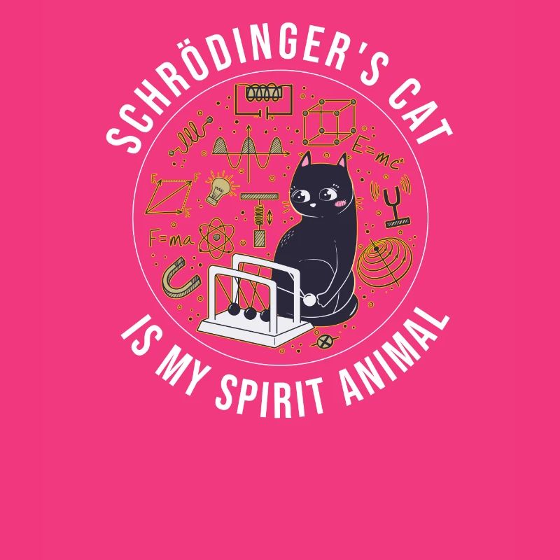 Physics Quantum Nerd Dead + Alive Schrödingers