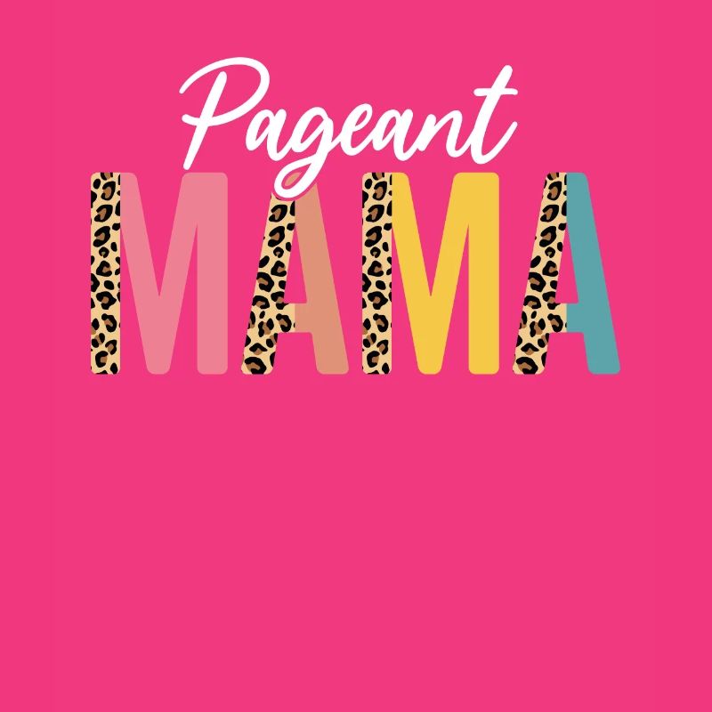 Pageant Mama Half Leopard Glitz Glam Funny