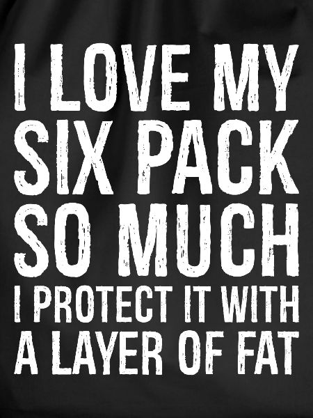 Ich liebe mein Sixpack so sehr