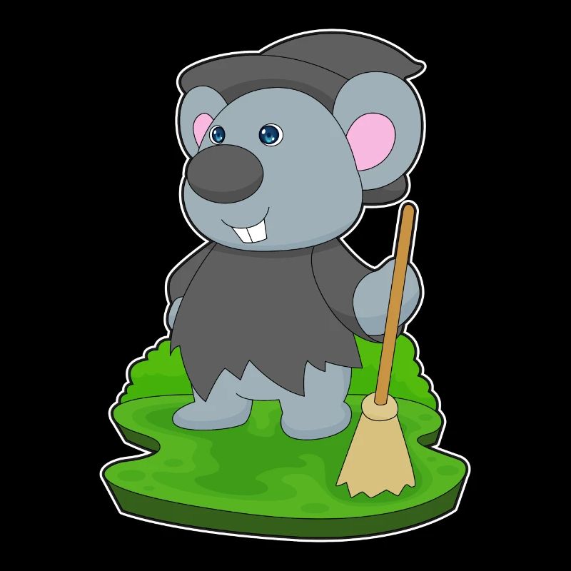 Mouse Halloween Witch
