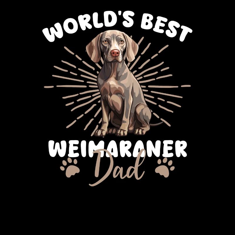 Weimaraner Groovy Weimaraner Dad