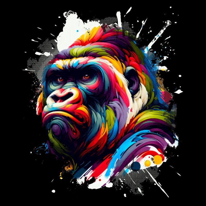 Gorille coloré Artwork Gorillas