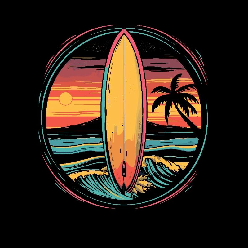 Surfing Artwork