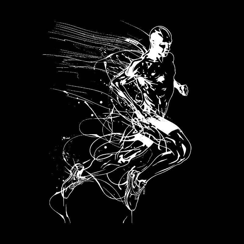 Jogger Line Art