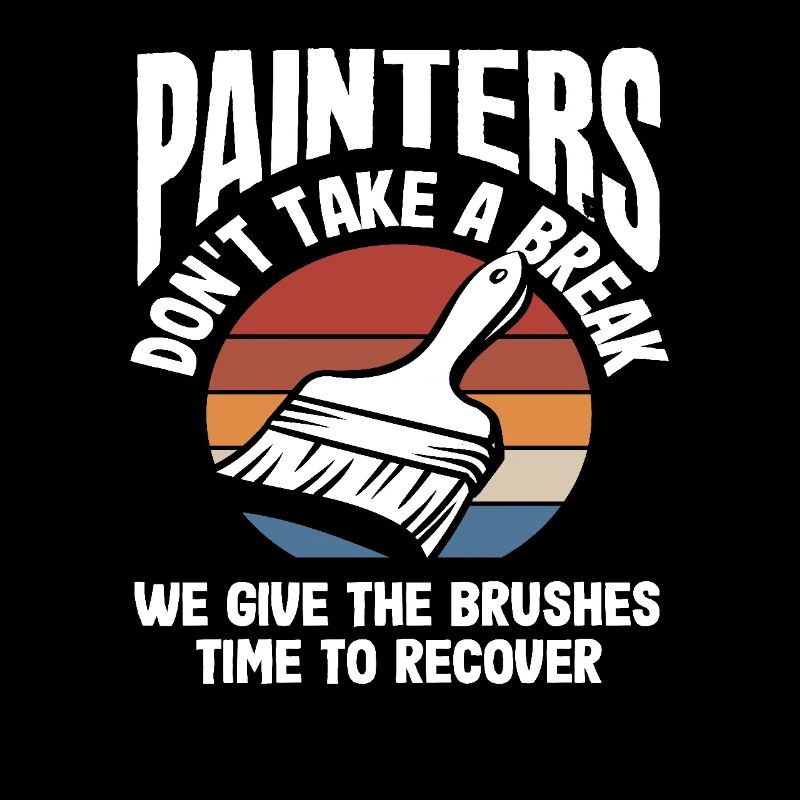 Painters give the brushes breaks