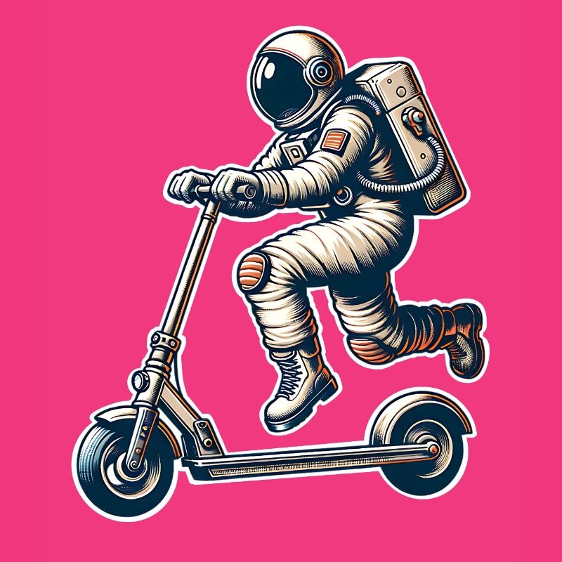 E-Scooter E-Scooter Trottinette Astronaute