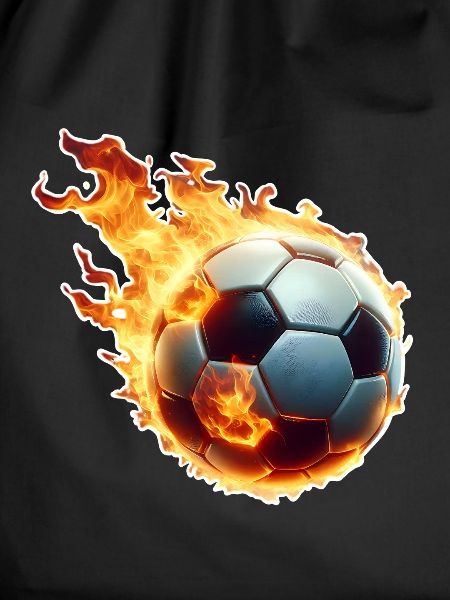 Soccer Flames Ball