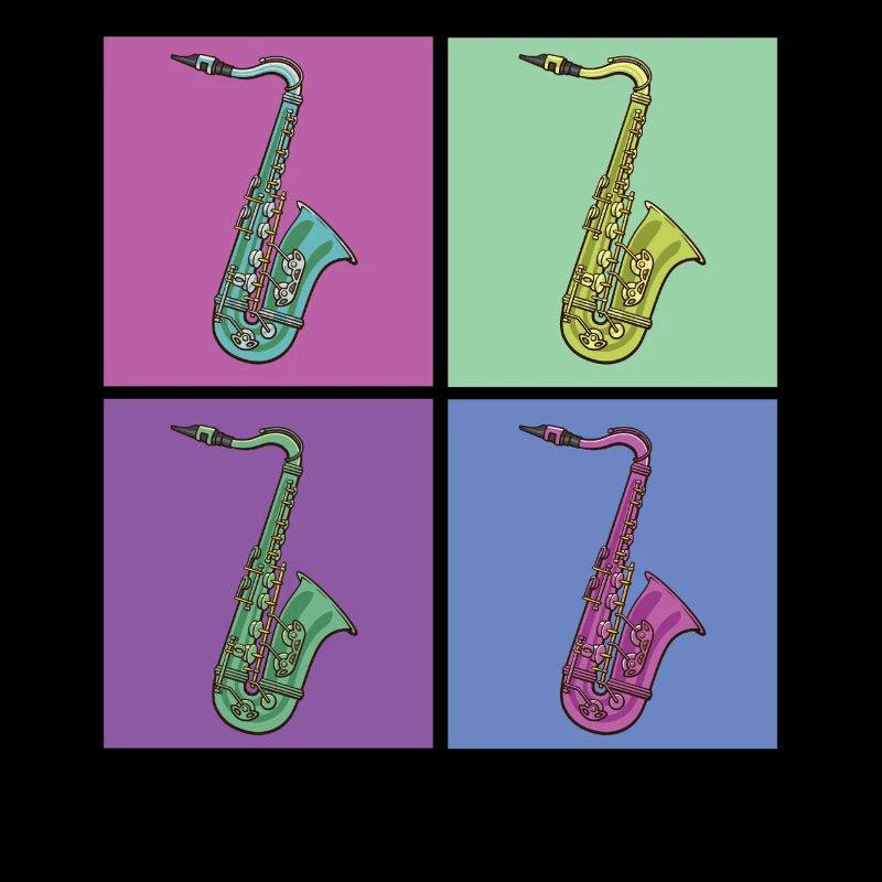 Saxophone Retro 80s 90s Vintage