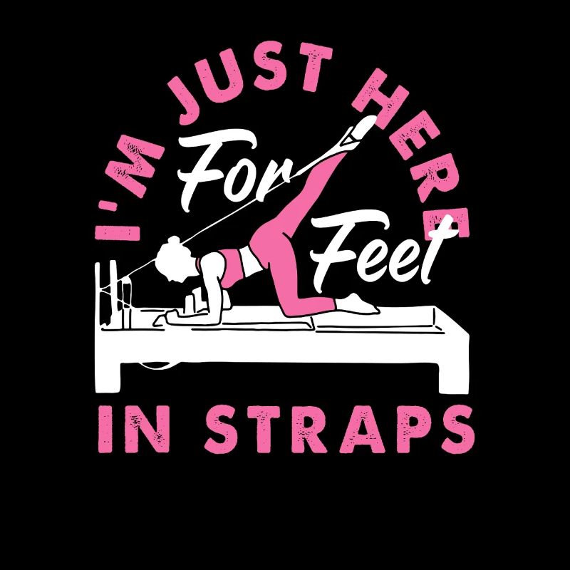 Pilates Je suis juste là pour les pieds dans les sangles
