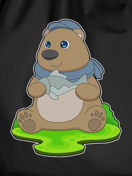 Bear Angler Fish Fishing