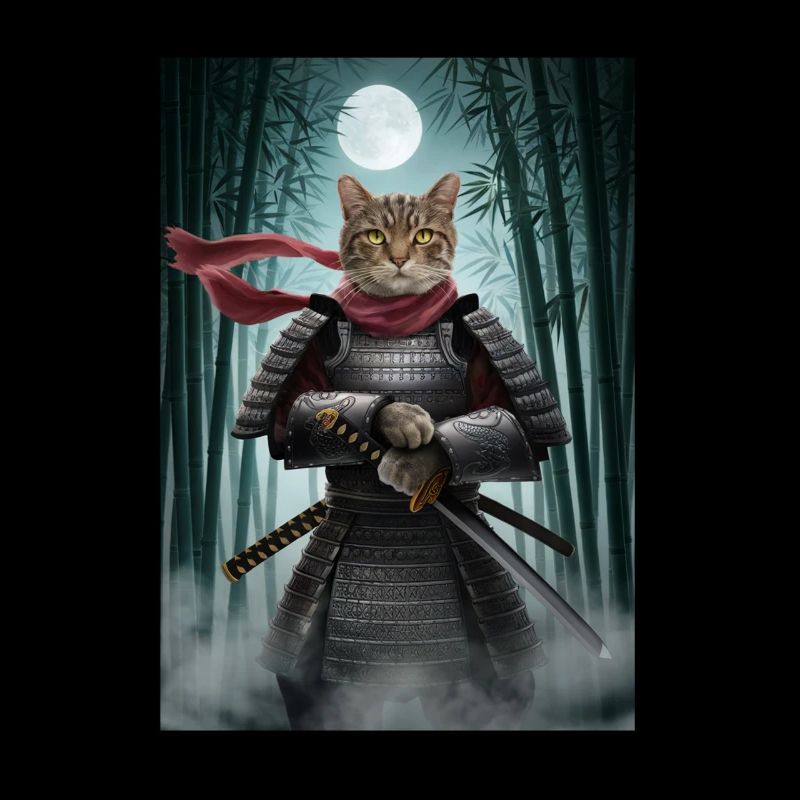 Warrior Cat Japanese Cat Samurai Cat
