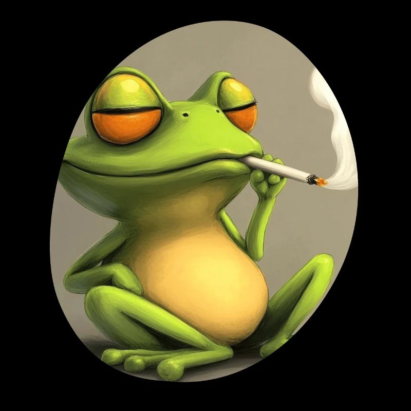 Trippy Frog Meditates: Stoner in Quack Mode