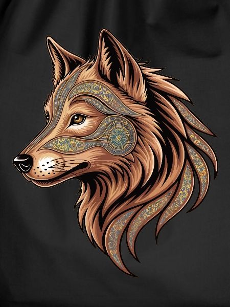 Mystic Wolf Head