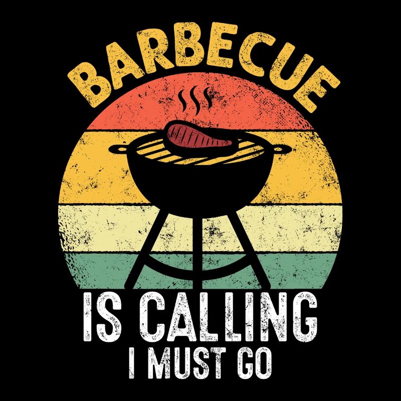 Lustiges BBQ Pitmaster Räuchern Retro Grillen