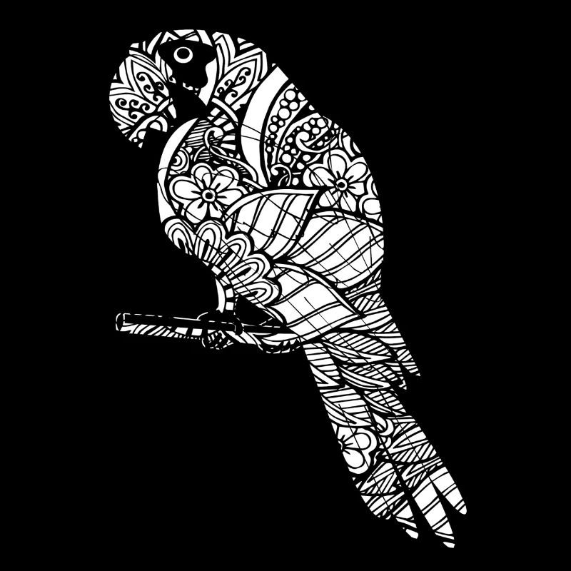 Parrot Parrot Floral Pattern