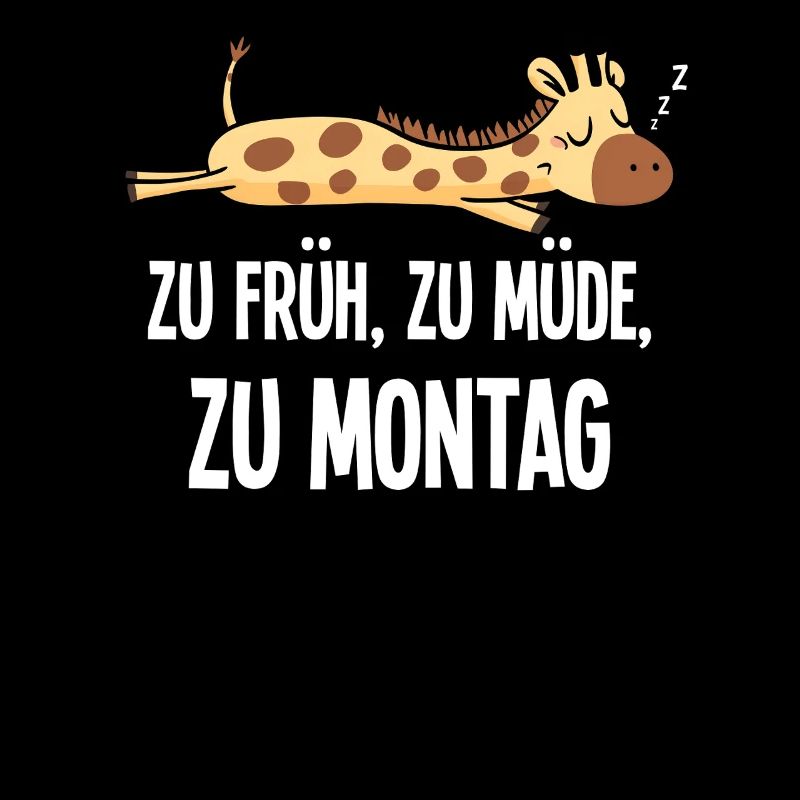 Giraffe Zu Früh Zu Montag Morgenmuffel Geschenk