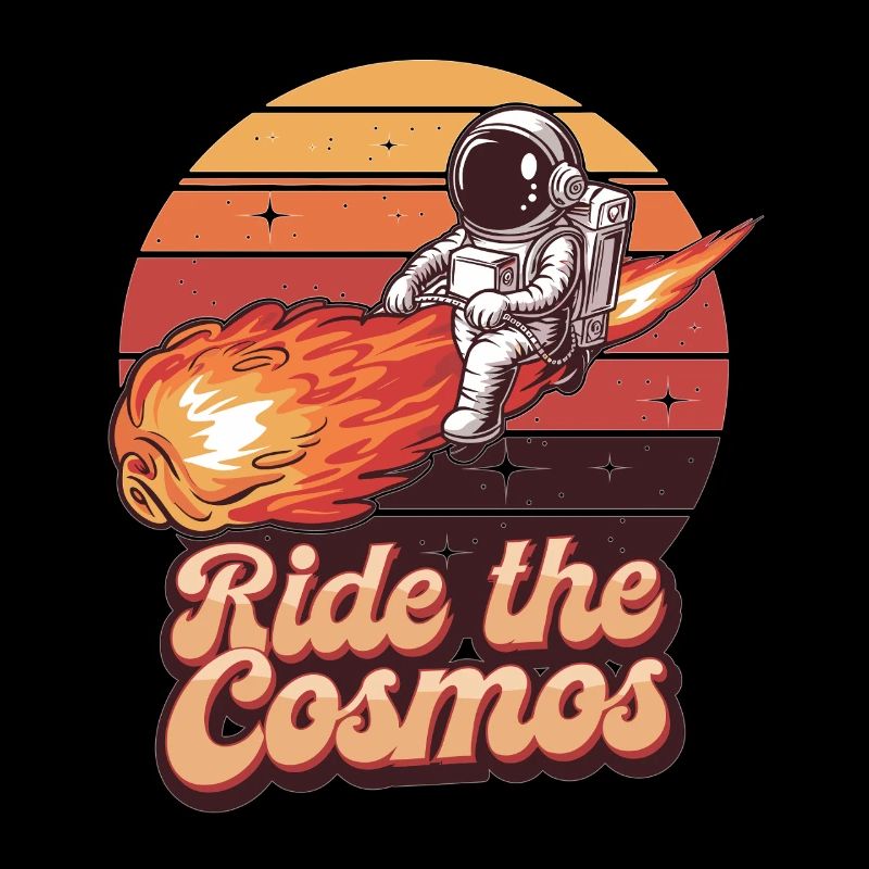 Astronaut on meteor