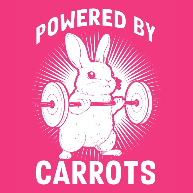 Powered By Carrots Funny Easter Sunday Workout Gym