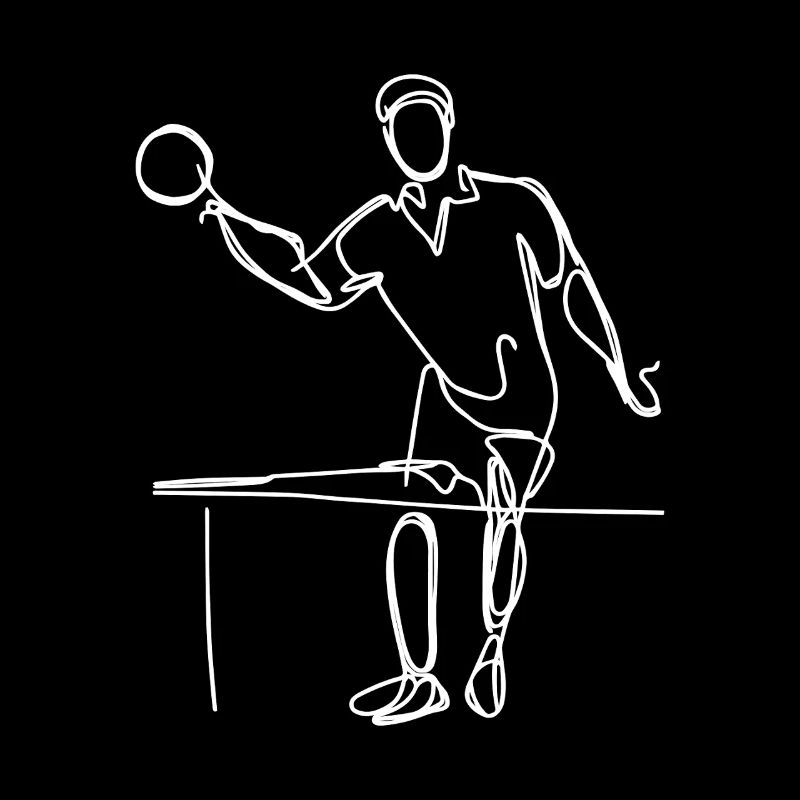 Ping Pong Player Sketch