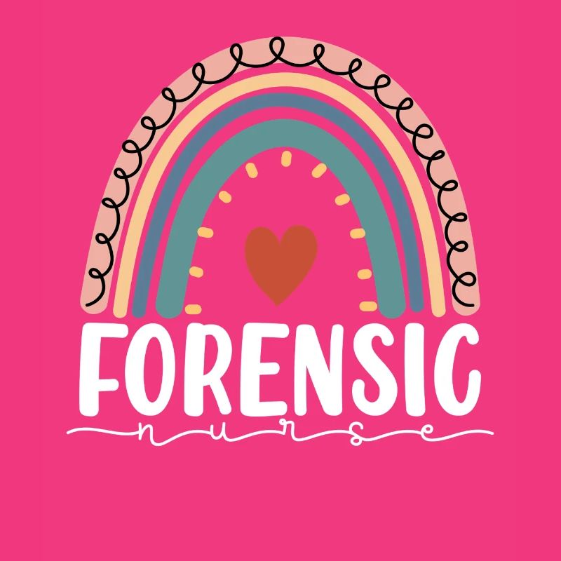 Forensic Nurse Boho Rainbow Sane Nurse Medical
