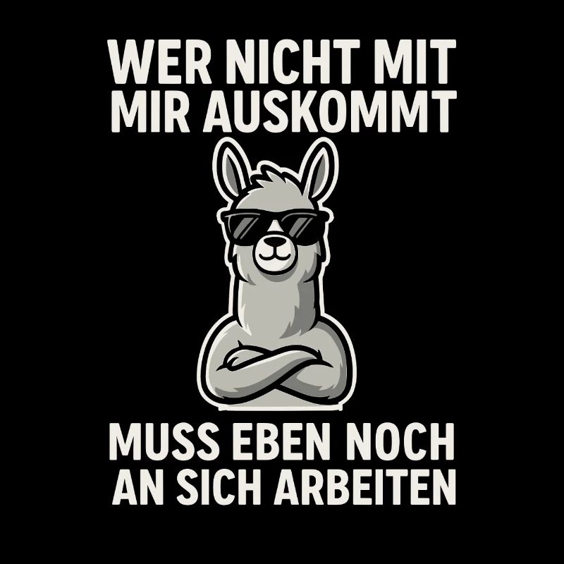 Selbstbewusst Lama Spruch