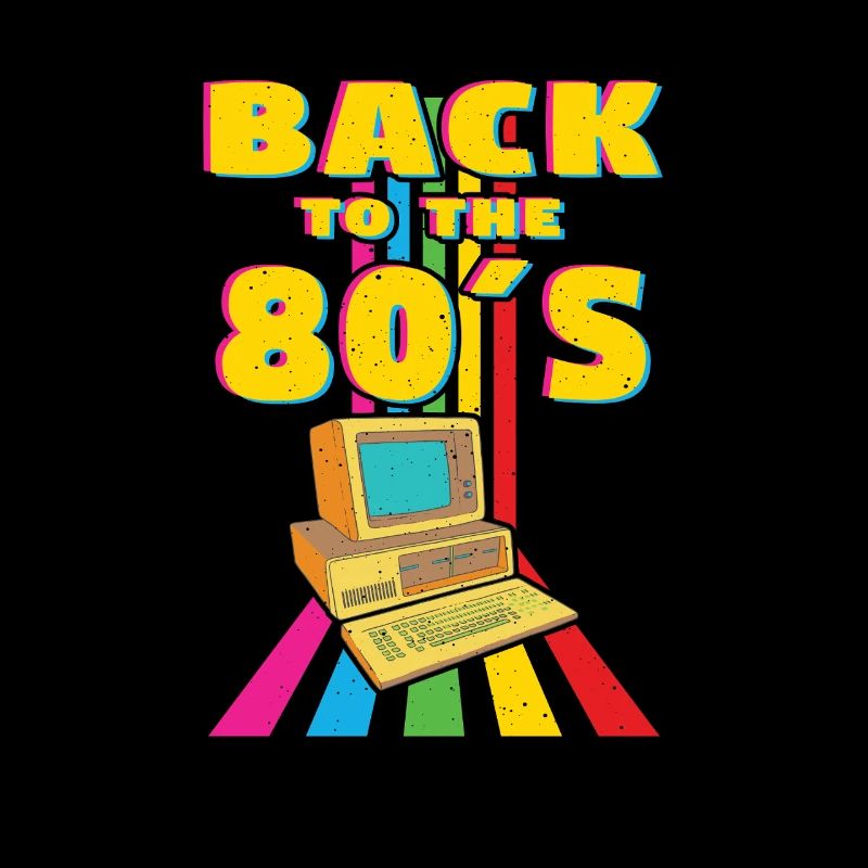 Zurück in die 80er Retro Computer Design