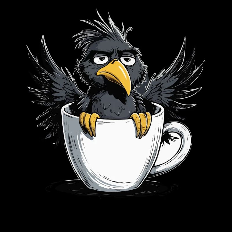 Bird don't want coffee before you ask no