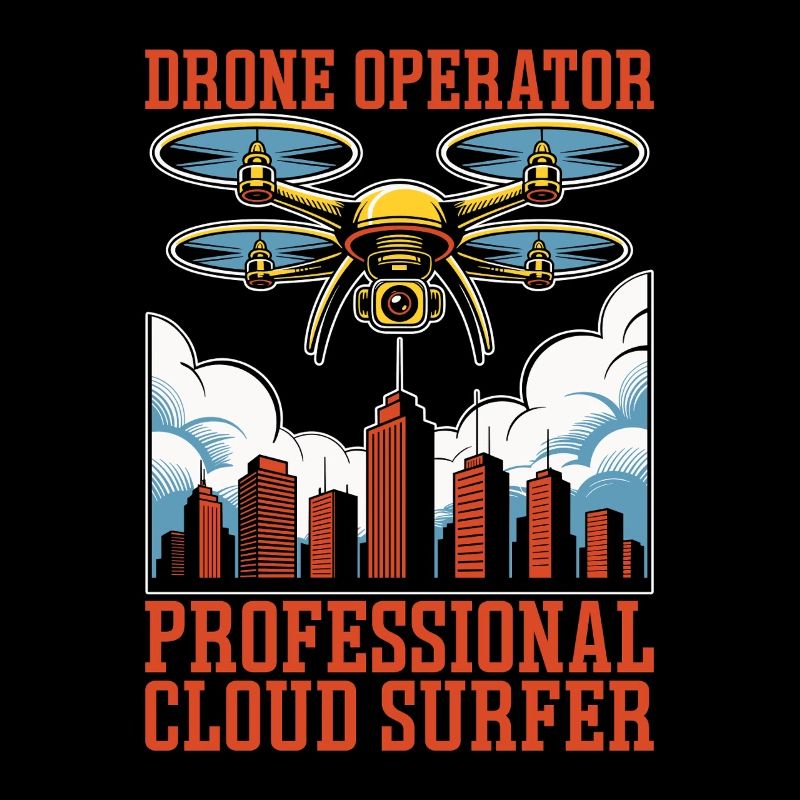 Drone Operator Professional Cloud Drone Flying