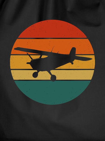 Retro Airplane – Sunset Design