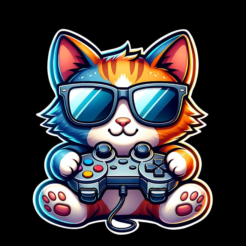 Cat Gaming Gamer