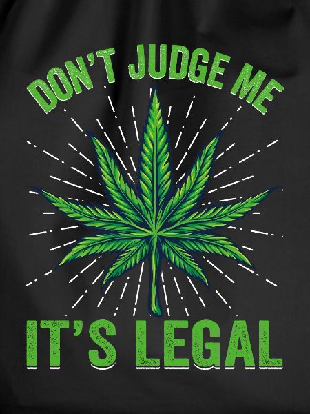 Legalisation Cannabis Leaf Illustration